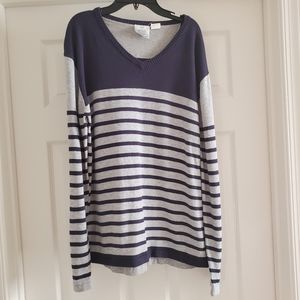Azur size 18 Navy Blue and Gray Shirt